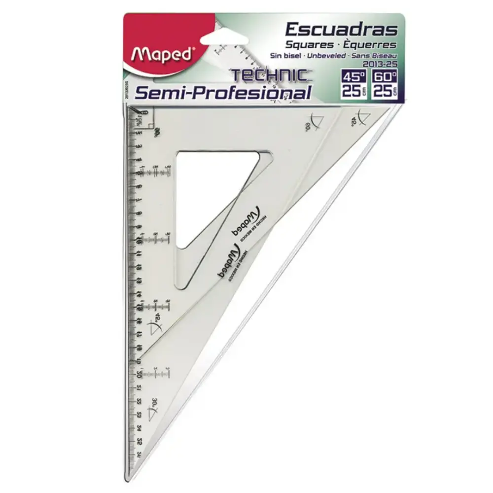 ESCUADRAS 2013J025G SEMIPROF. 25 CM C/G