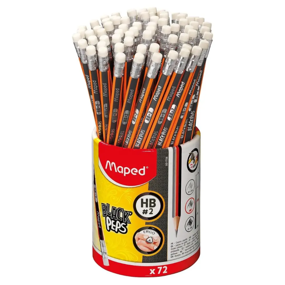 LAPIZ MAPED 851759 BLACKPEPS NO.2 BOTE C/72 PZAS.