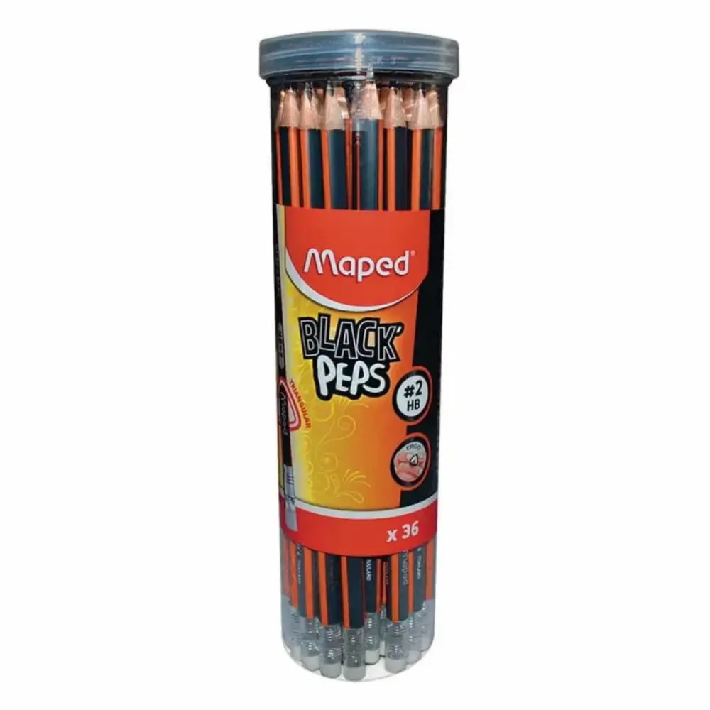 LAPIZ MAPED 851780 BLACKPEPS NO.2 BOTE C/36 PZAS.