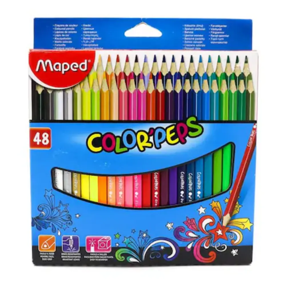 COLORES MAPED 832048 COLORPEPS ESTUCHE C/48 PZAS.