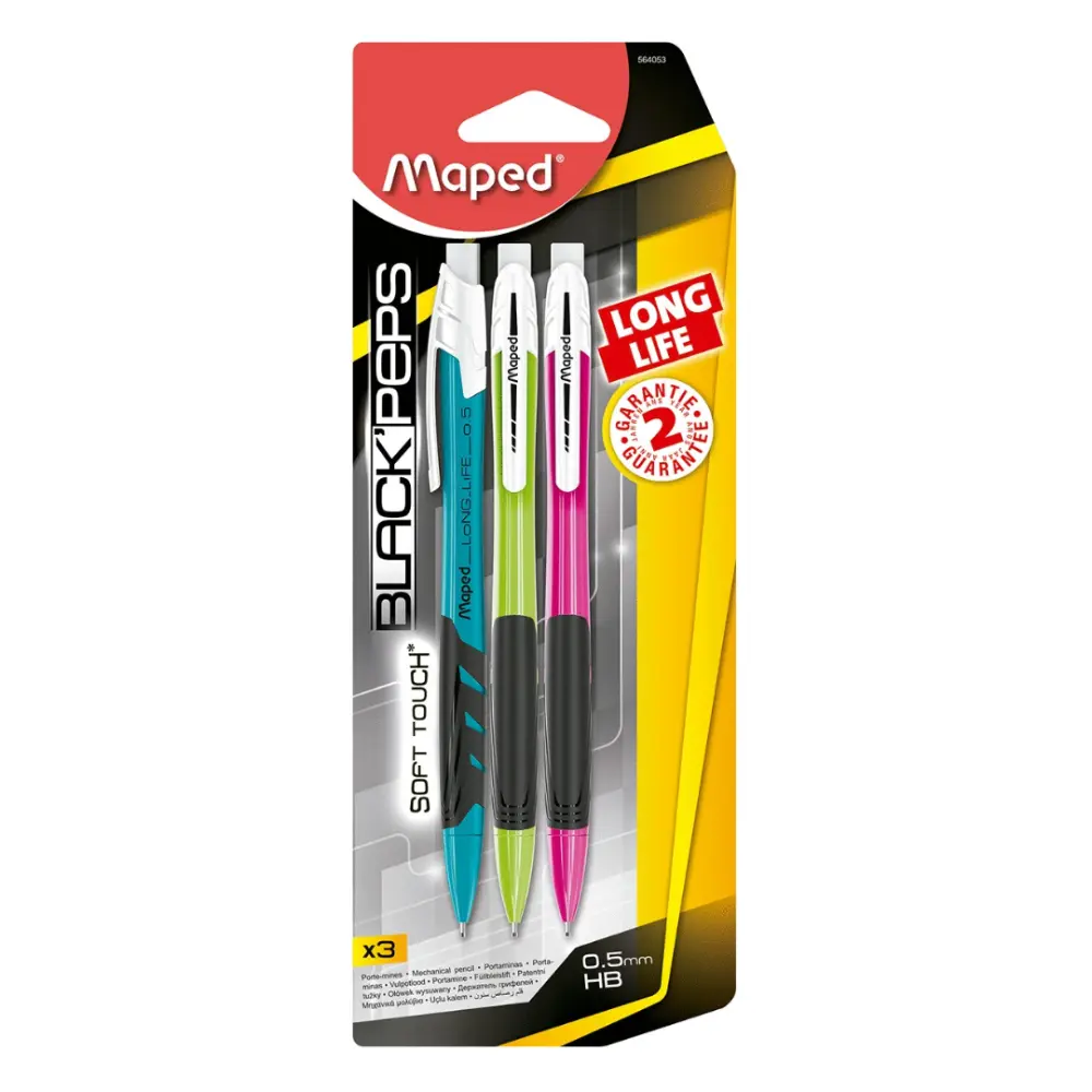 PORTA MINAS MAPED 564053 LONG LIFE 0.5 MM PTE. C/3 PZAS.