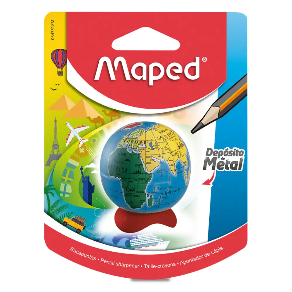 SACAPUNTAS MAPED 051182 MINI MUNDO