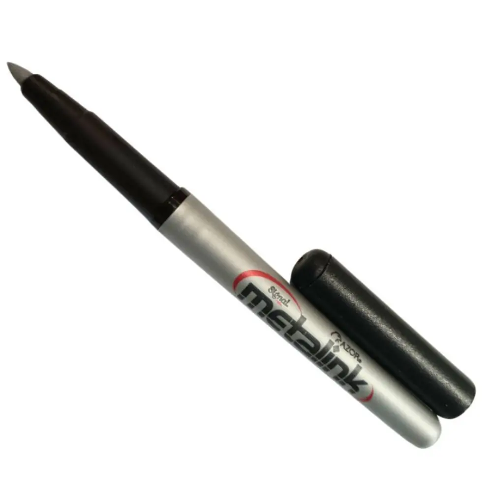 MARCADOR SIGNAL METALINK PLATA PUNTO FINO - Image 2