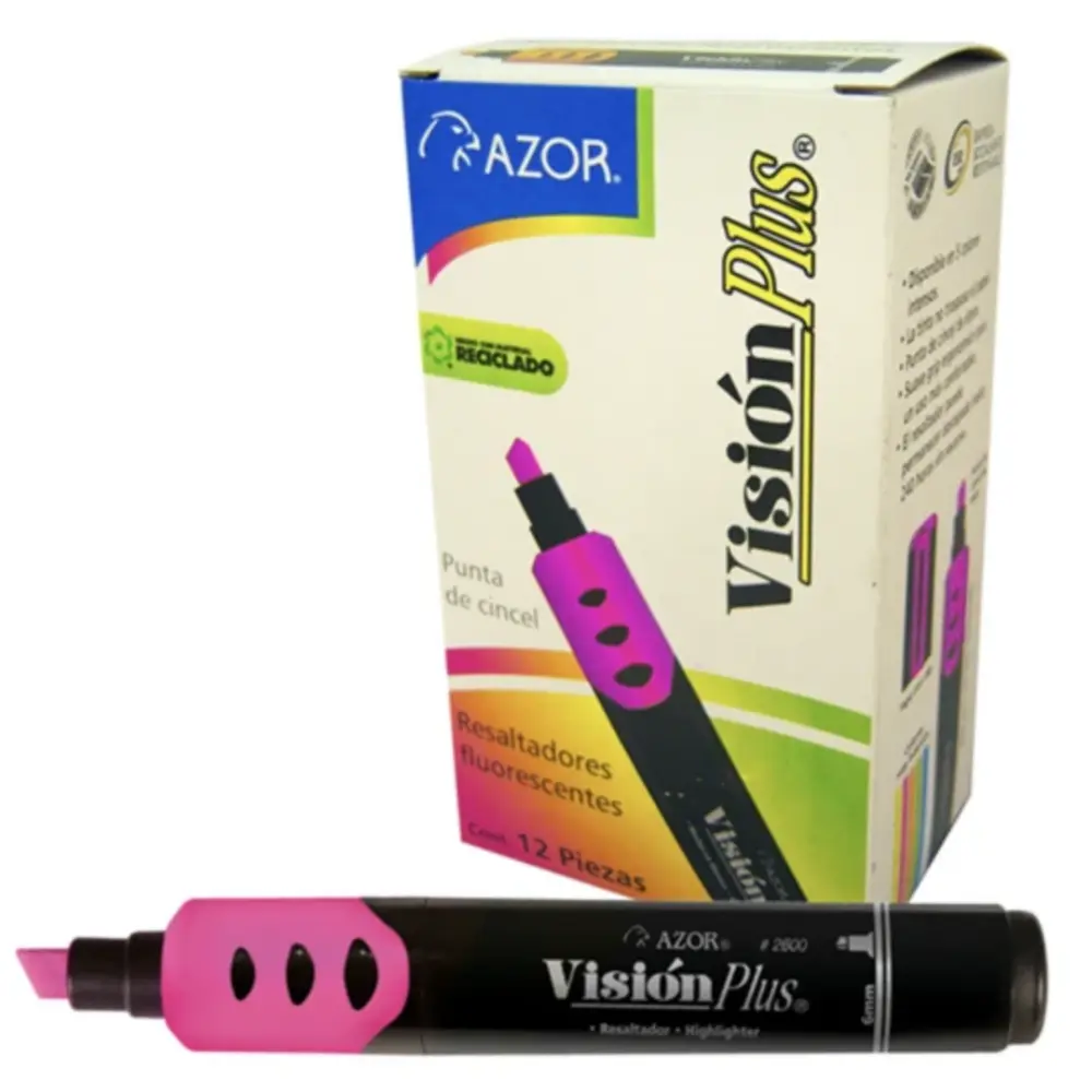 MARCADOR RESALTADOR VISION PLUS ROSA - Image 2
