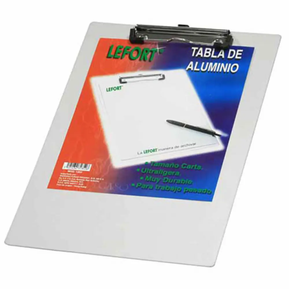 TABLA DE ALUMINIO CON CLIP TAMAO CARTA LEFORT