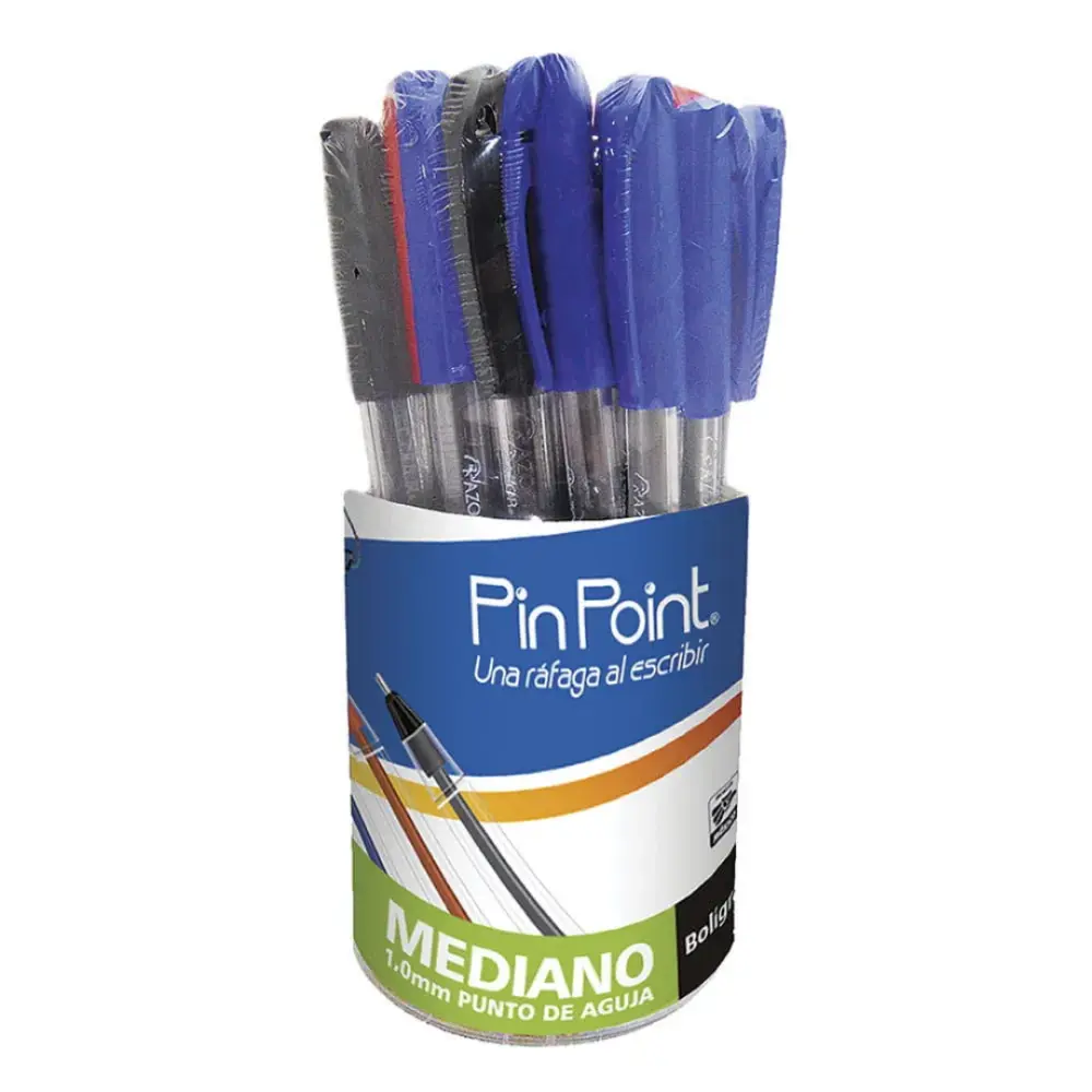 BOLIGRAFO AZOR PIN POINT 6830BCS P/MEDIANO BOTE C/36 PZAS.