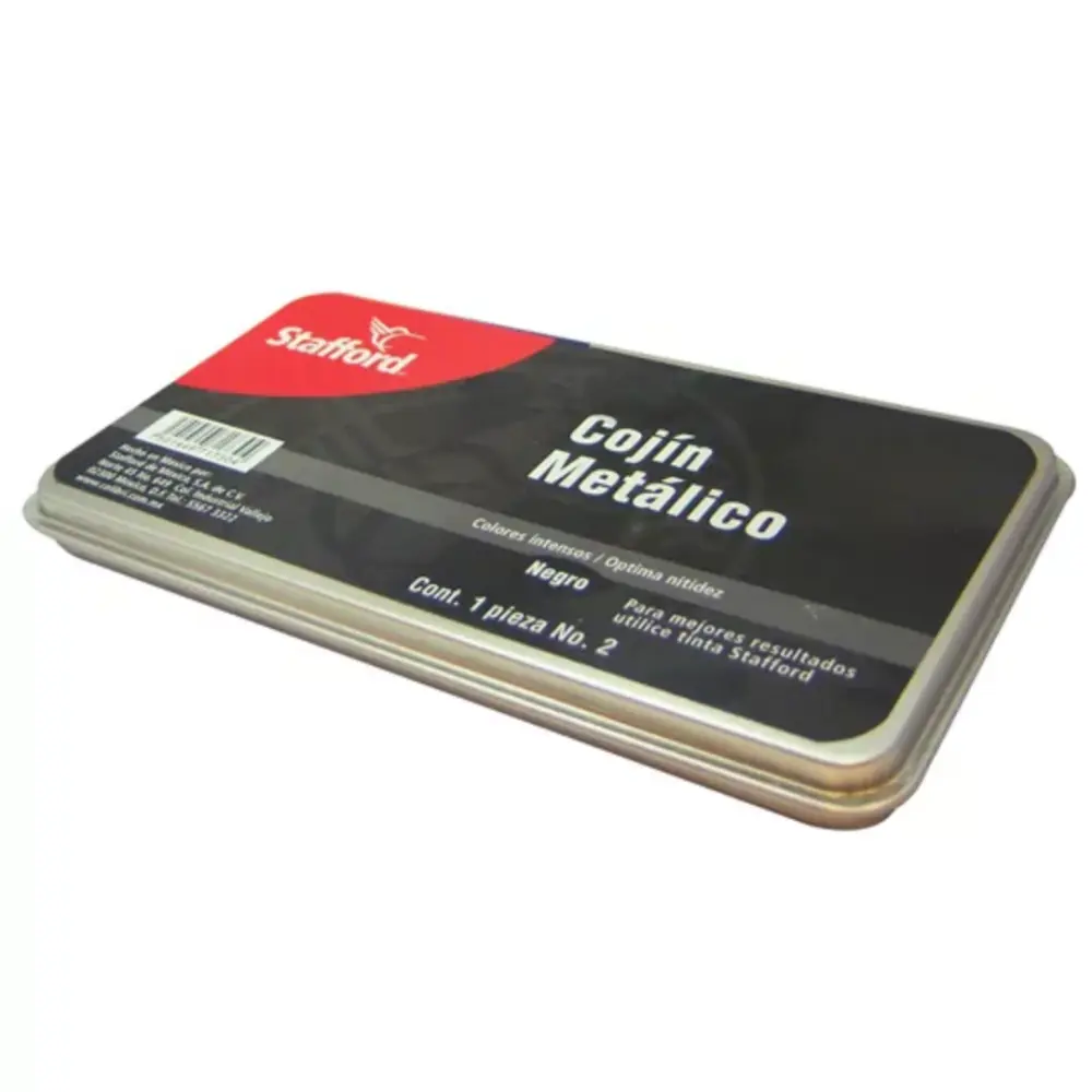COJIN P/SELLOS METALICO STAFFORD NO.2 NEGRO