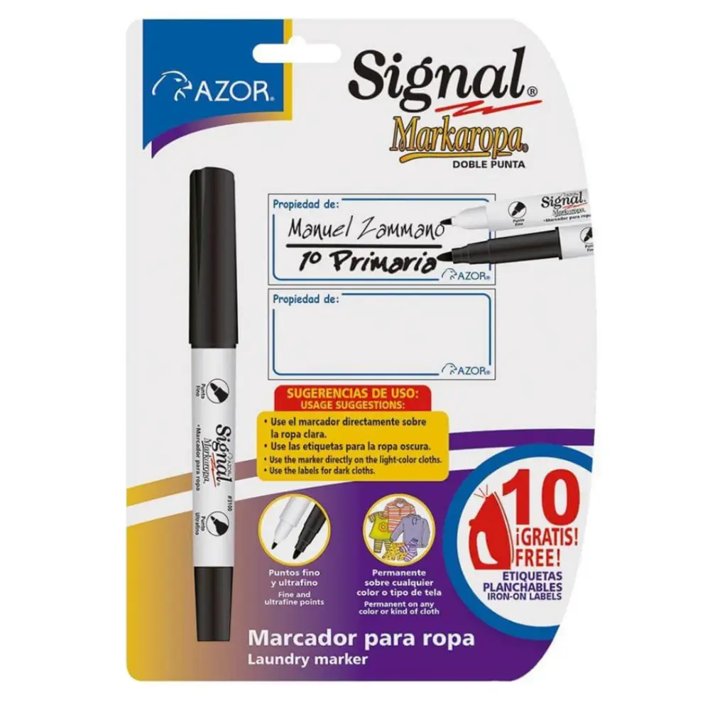 MARKAROPA AZOR EN BLISTER C/1 PZ COLOR NEGRO.