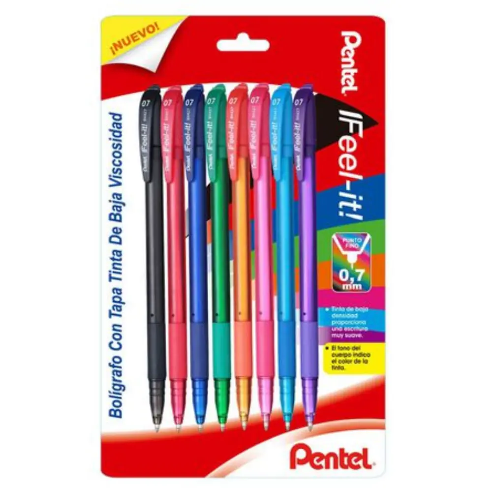 BOLIGRAFO PENTEL IFEEL BX427BP8-M PTE. C/8 PZAS.