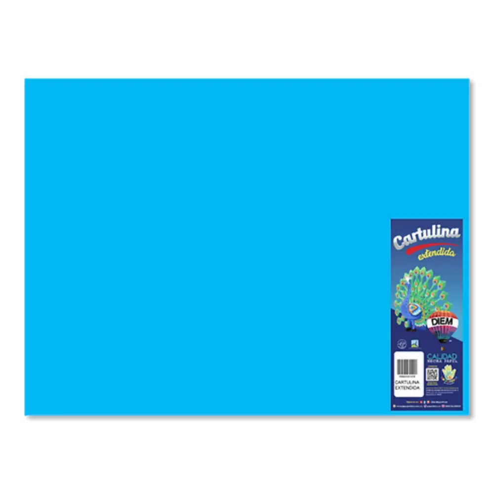 CARTULINA DIEM BRIGHTS 50X66 PTE. C/10 30 AZUL INTENSO