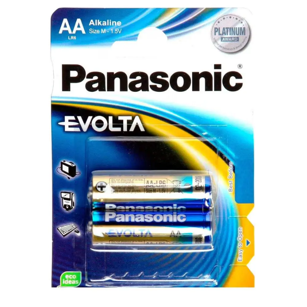 PILA ALCALINA PANASONIC EVOLTA AA C/2 PZAS.