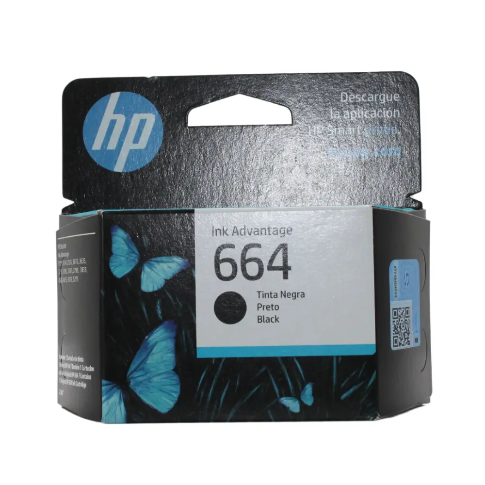 CARTUCHO HP 664 NEGRO F6V29AL