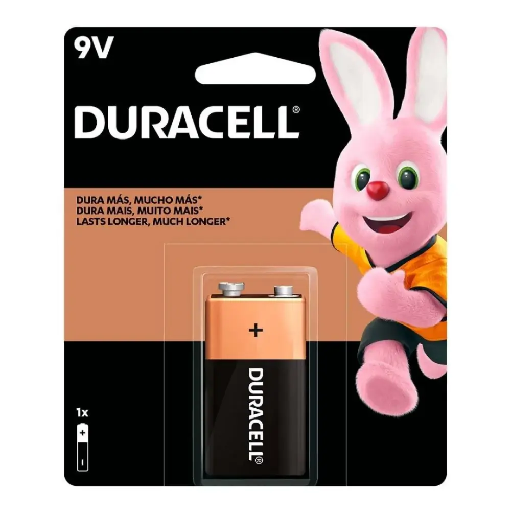 PILA ALCALINA DURACELL EVOLTA 9V C/1 PZA