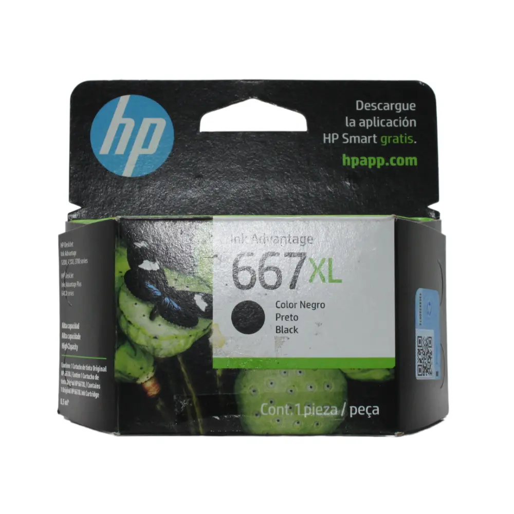 CARTUCHO HP 667 XL NEGRO