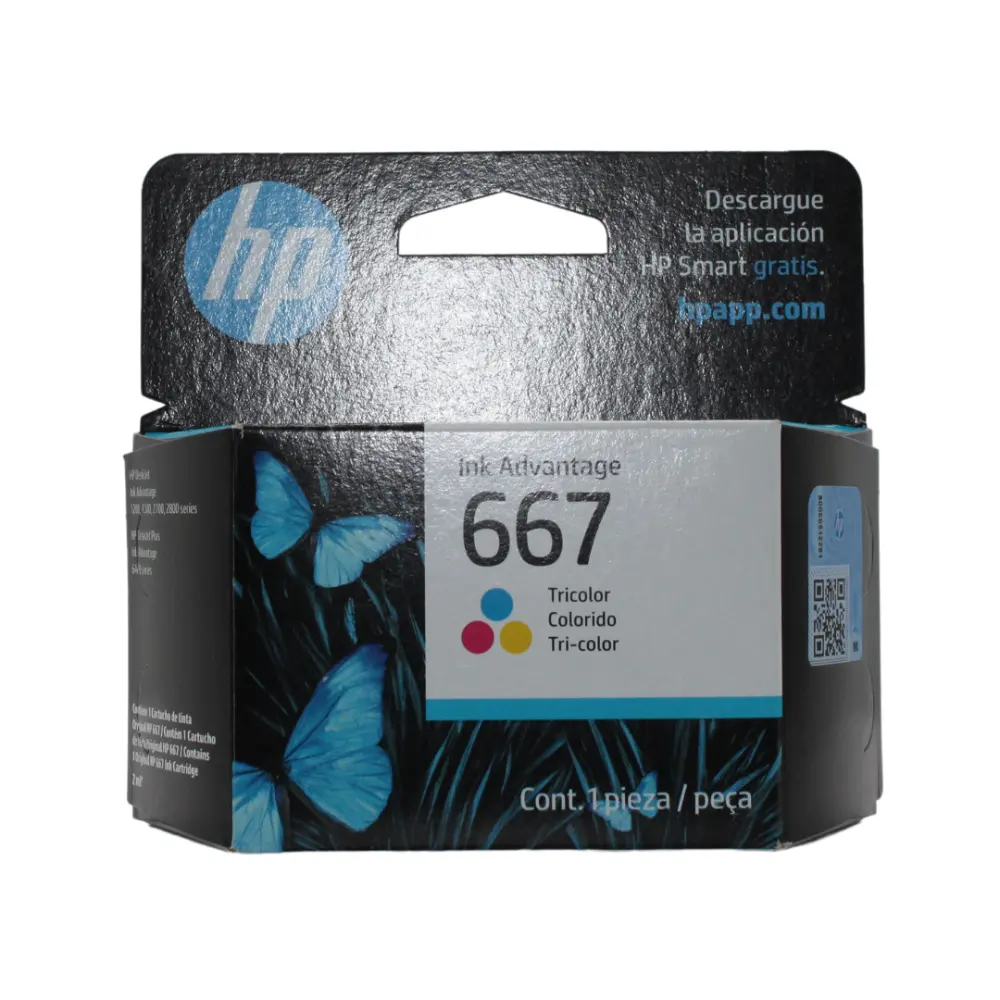 CARTUCHO HP 667 TRICOLOR MOD.HI3YM78AL