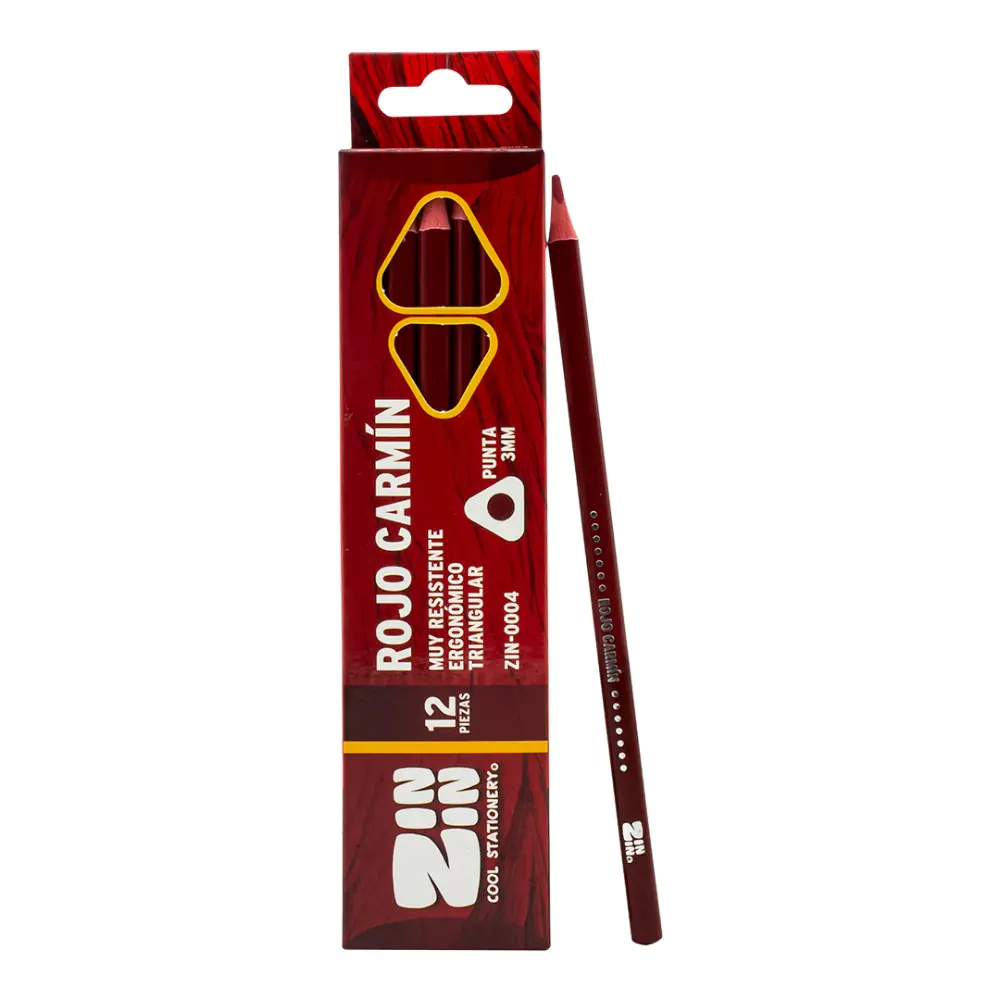 LAPIZ ROJO CARMIN ZIN-0004