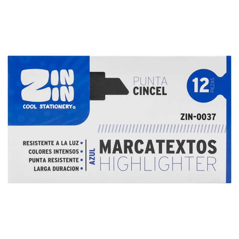 MARCATEXTOS AZUL ZIN-0037