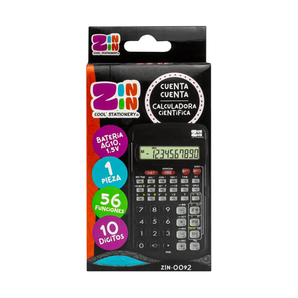 CALCULADORA CIENTIFICA 10 DIG ZIN-0092