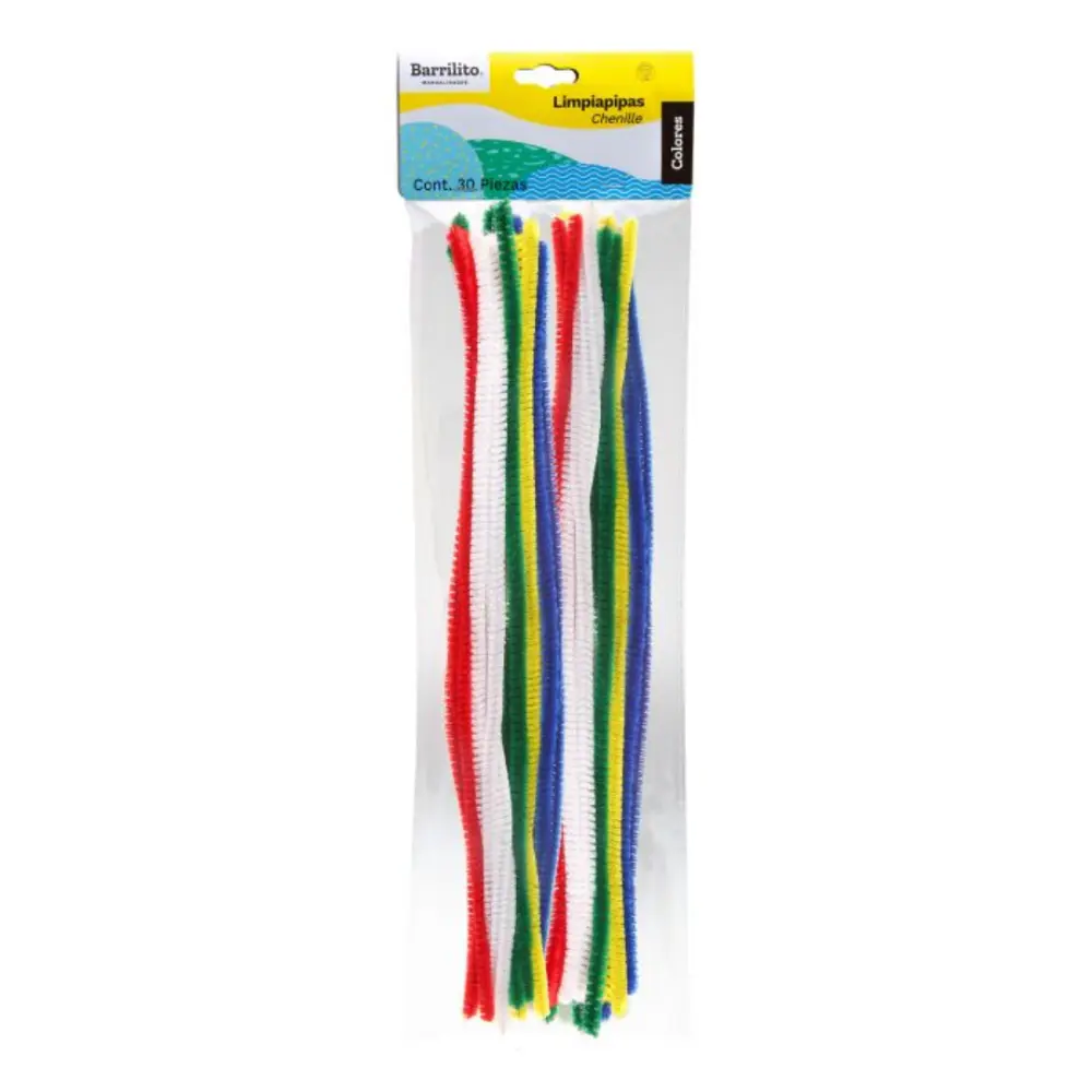 LIMPIAPIPAS/CHENILLE BARRILITO P002 BOLSA C/30 PZA