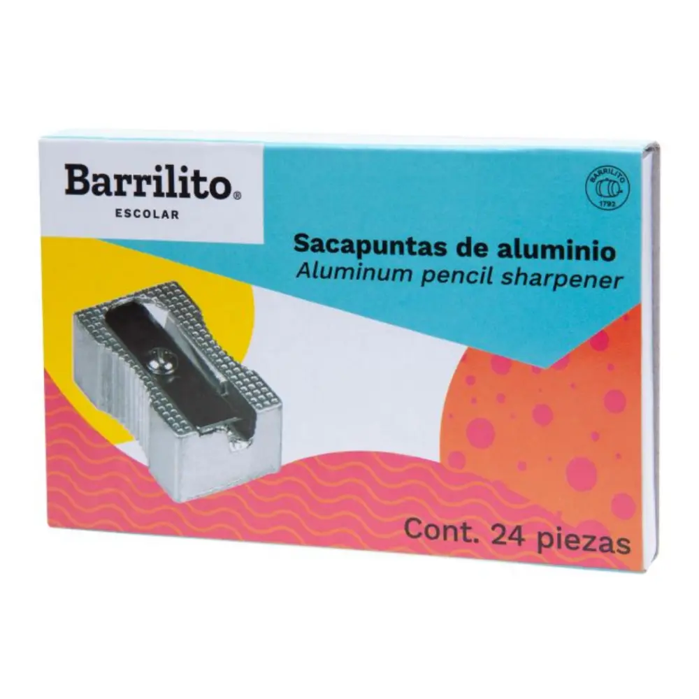 SACAPUNTAS BARRILITO METALIC SENCILLO SPT05