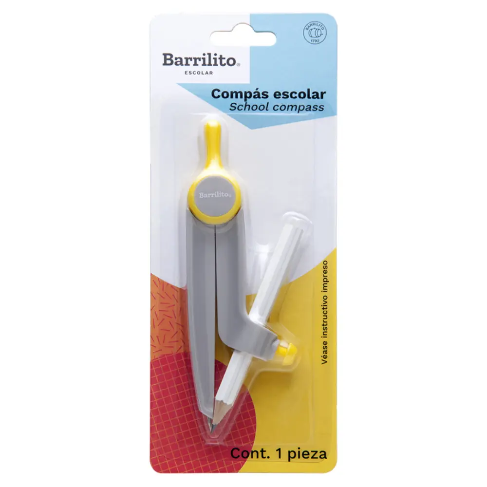 COMPAS BARRILITO ESCOLAR 100