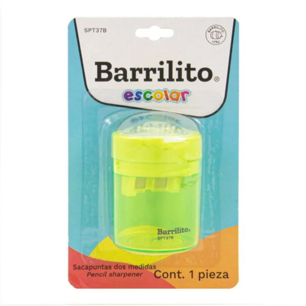 SACAPUNTAS BARRILITO C/DEPOSITO MOD.SPT37B