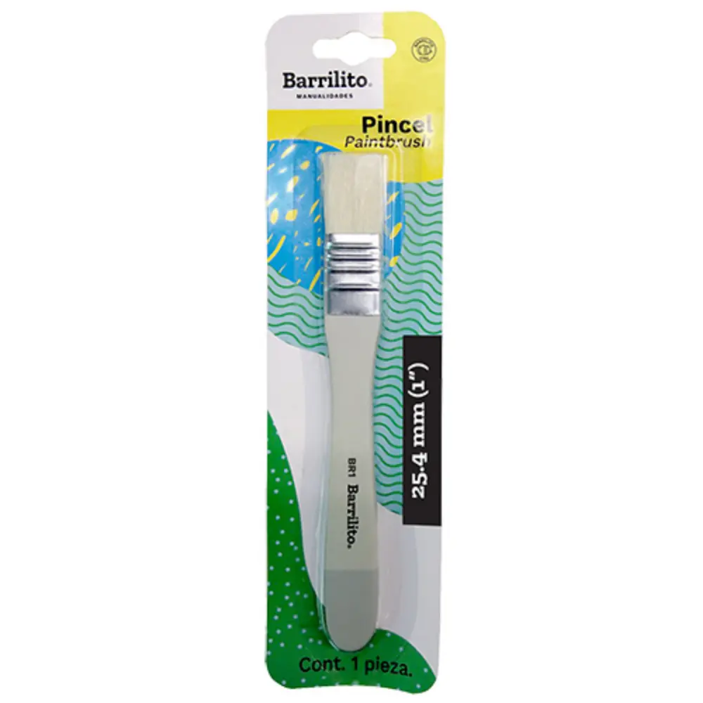 PINCEL BARRILITO TIPO BROCHA BR 3/4 PULG.