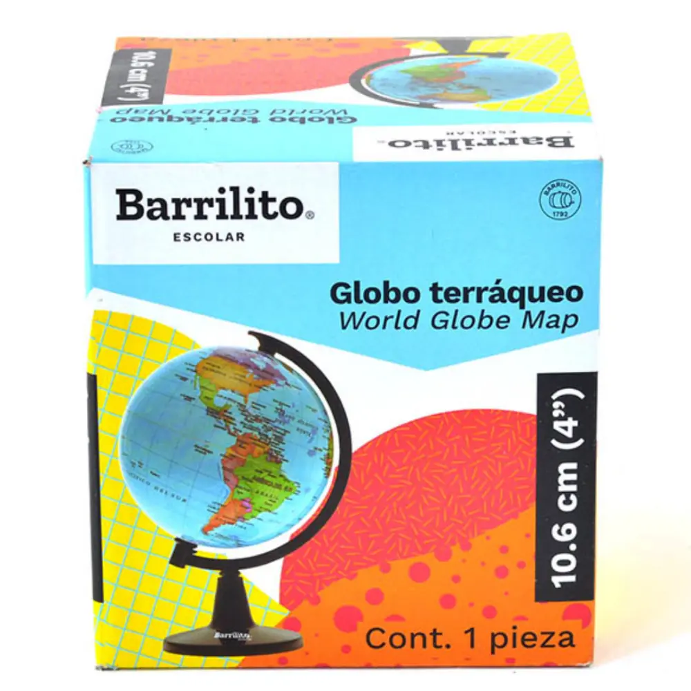 GLOBO TERRAQUEO BARRILITO 8608GT10 CHICO