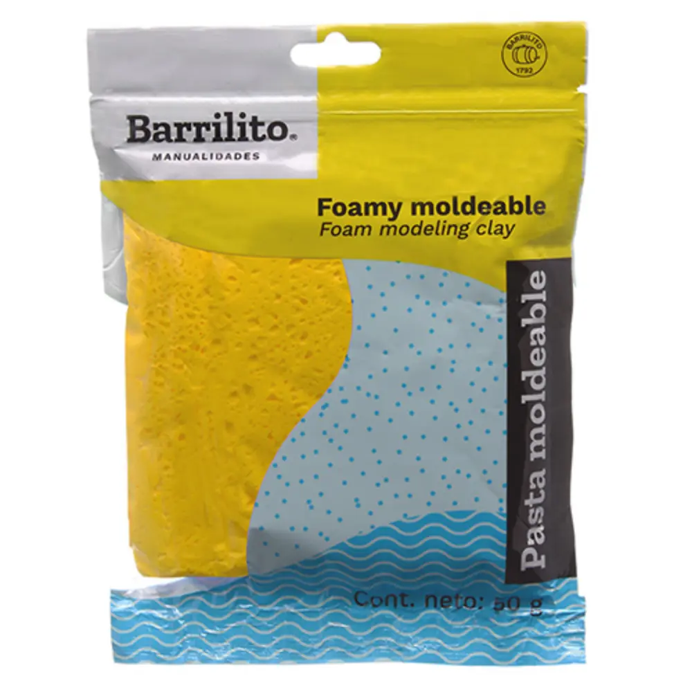 FOAMY MOLDEABLE BARRILITO 8633FMAC AMARILLO