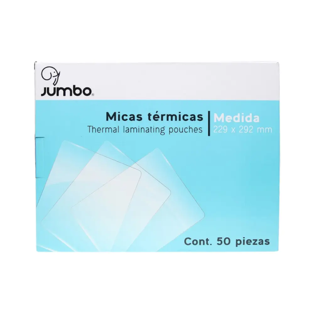 MICA TERMICA JUMBO CARTA PMT1 200 MC. PTE. C/50 PZAS.