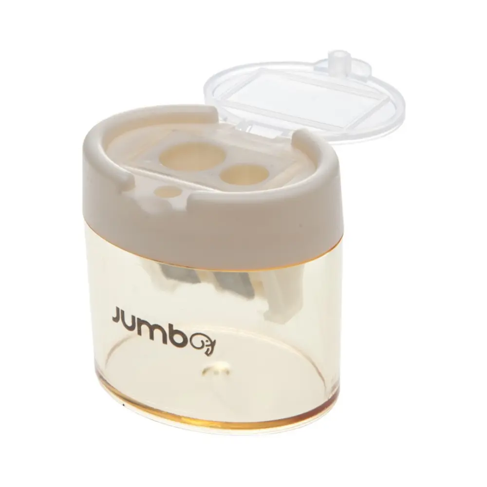 SACAPUNTAS JUMBO PS15 C/DEPOSITO DOBLE OVALADO C/12 PZAS.