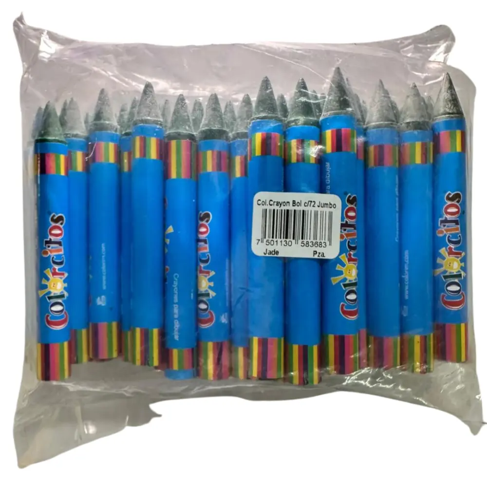 CRAYON KINDER GRUESO VERDE JADE BAN PTE C/72