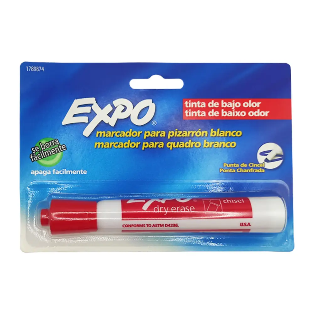 MARCADOR EXPO P/PIZARRON 83002 ROJO