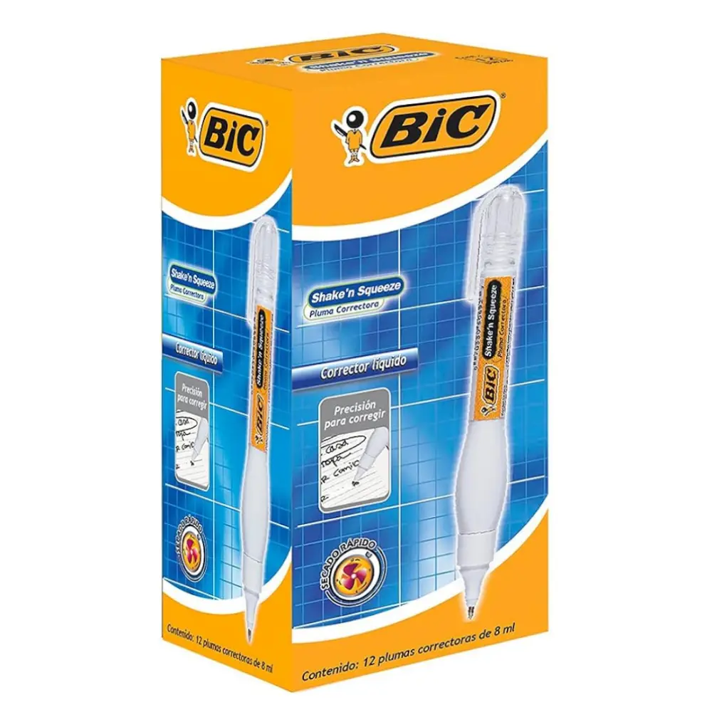 CORRECTOR BIC 867981 T/PLUMA SHAKEN SQUEEZ