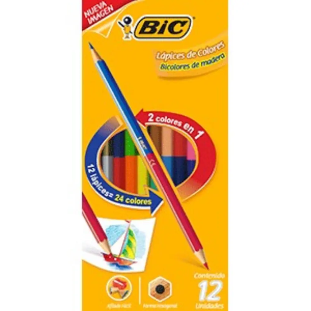 COLORES BIC 514045 KIDS DUO 12X24