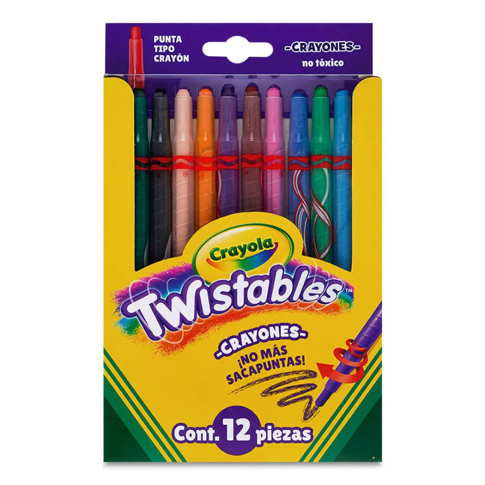 CRAYON CRAYOLA TWISTABLES C/12 PZAS.