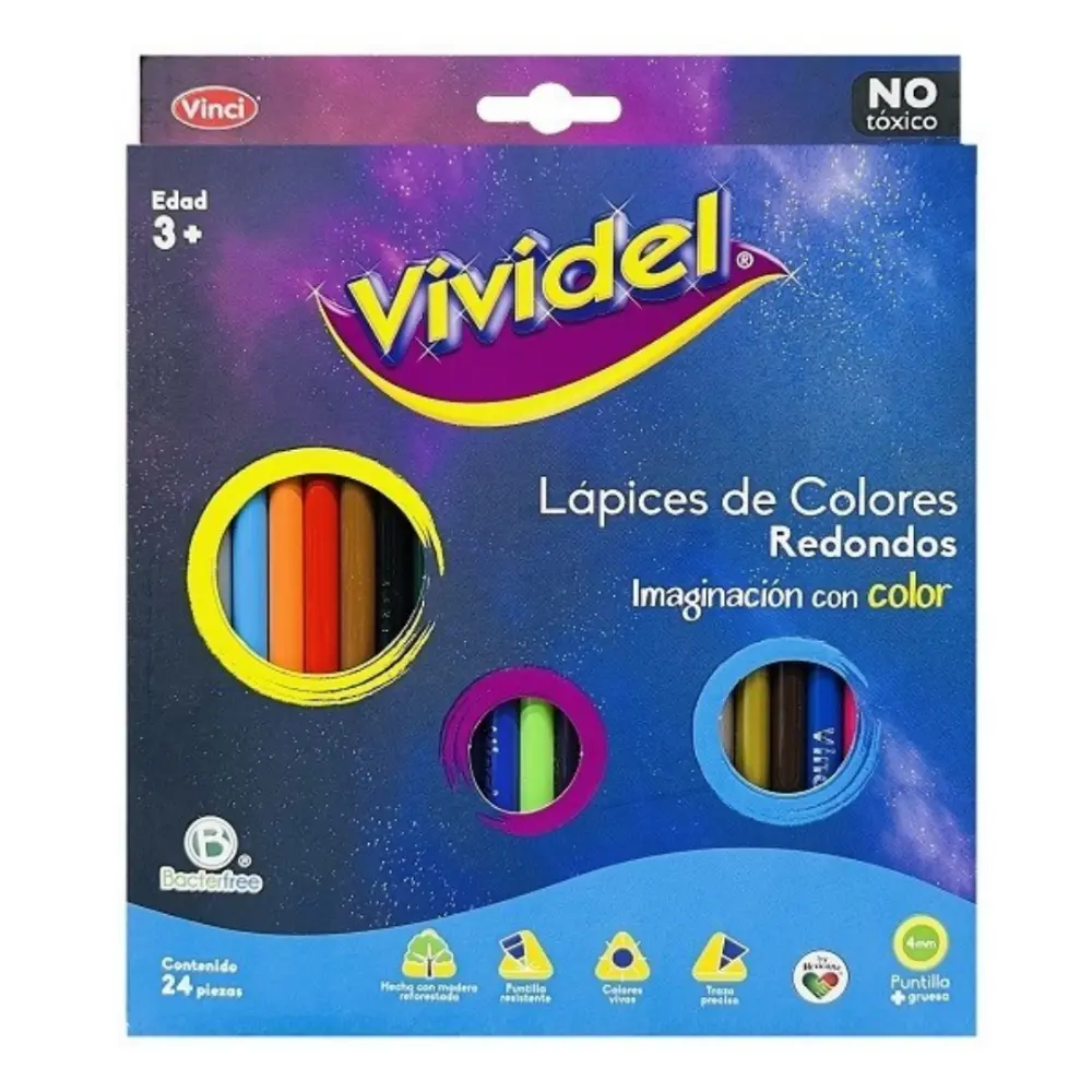 COLORES VIVIDEL 24 COLORES 21718