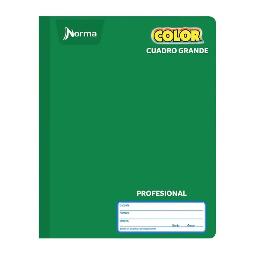 CUAD. COSIDO NORMA PROF. COLOR 581281 100 H 7 MM