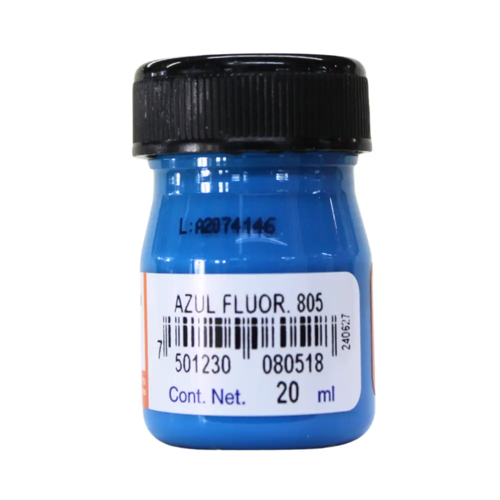 PINTURA POLITEC 805 AZUL FLUORECENTE 20 ML. - Image 2