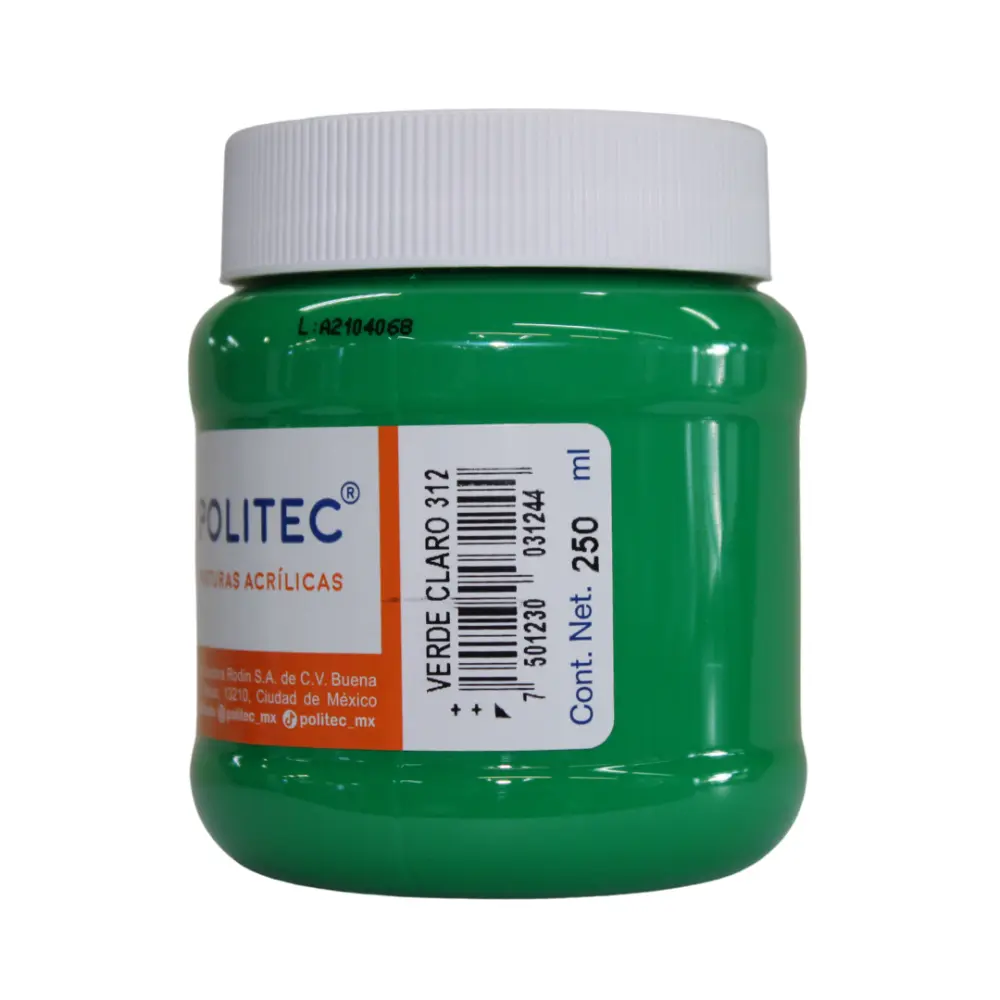 PINTURA POLITEC 312 250 ML. VERDE CLARO - Image 2