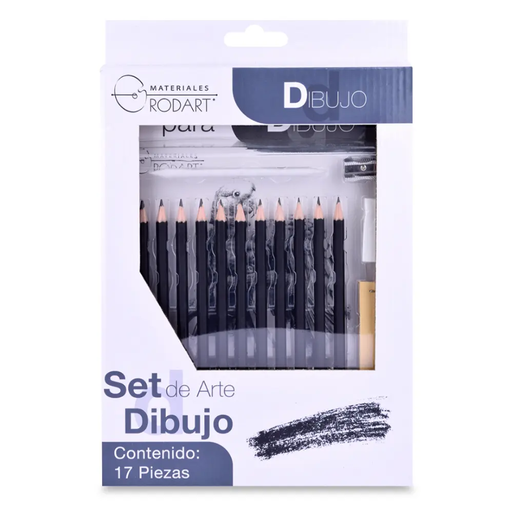 SET DE ARTE DIBUJO RODART C/17 PZAS.