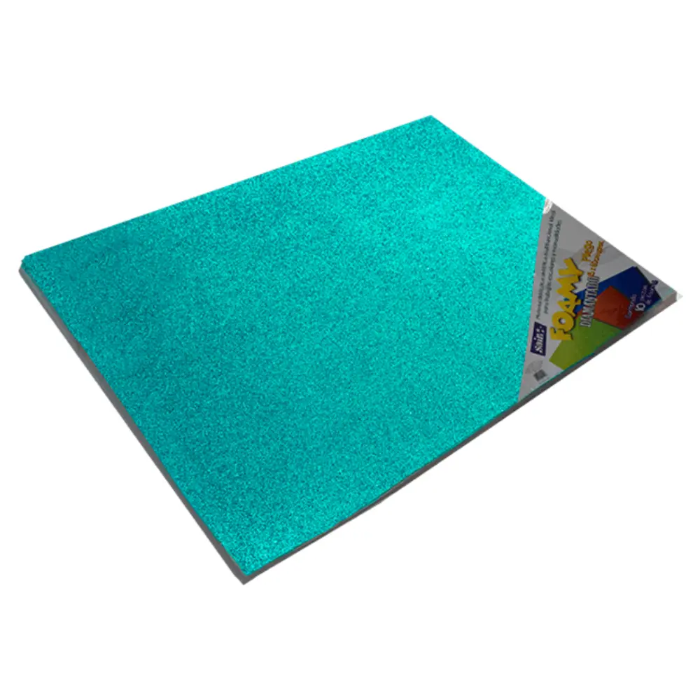 FOAMY DIAMANTADO SAIRA 43X56 CMS. PTE. C/10 11 TURQUESA