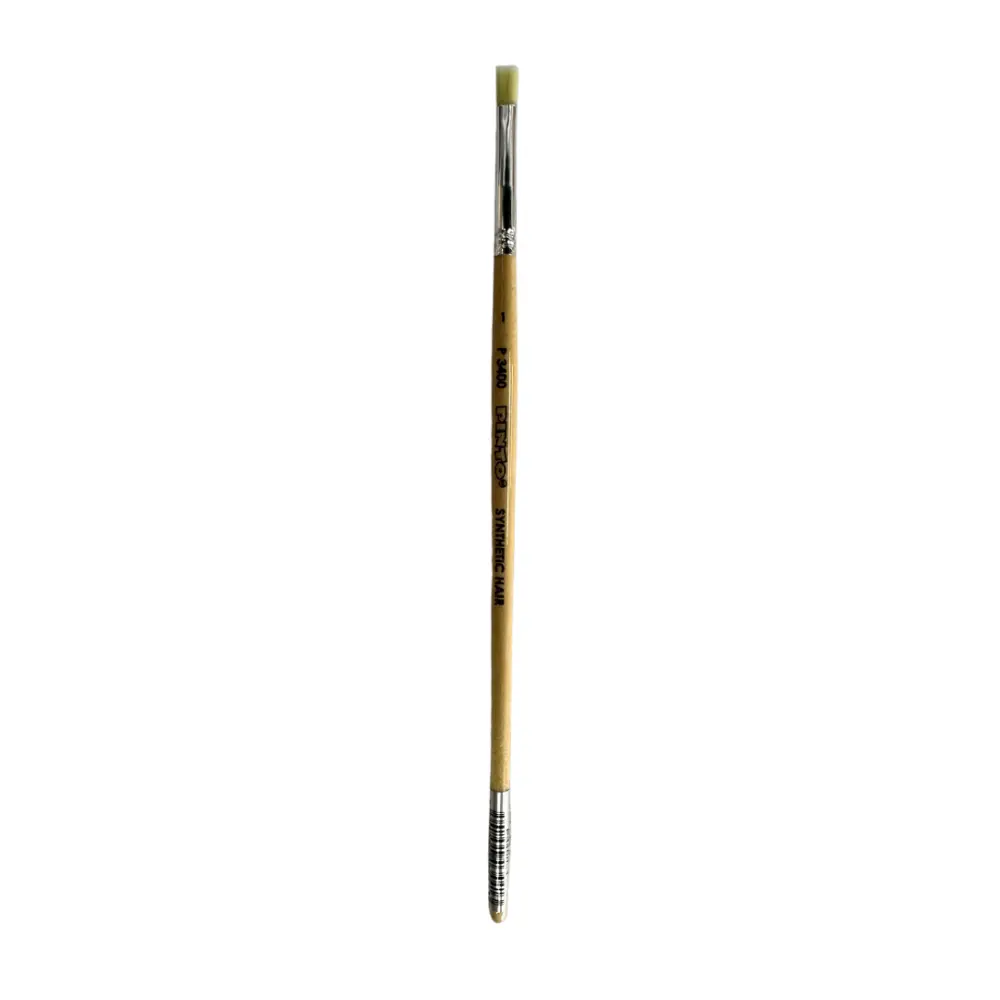 P3400-1 PINCEL PINTO PLANO PELO MARFIL SINTETICO 300158