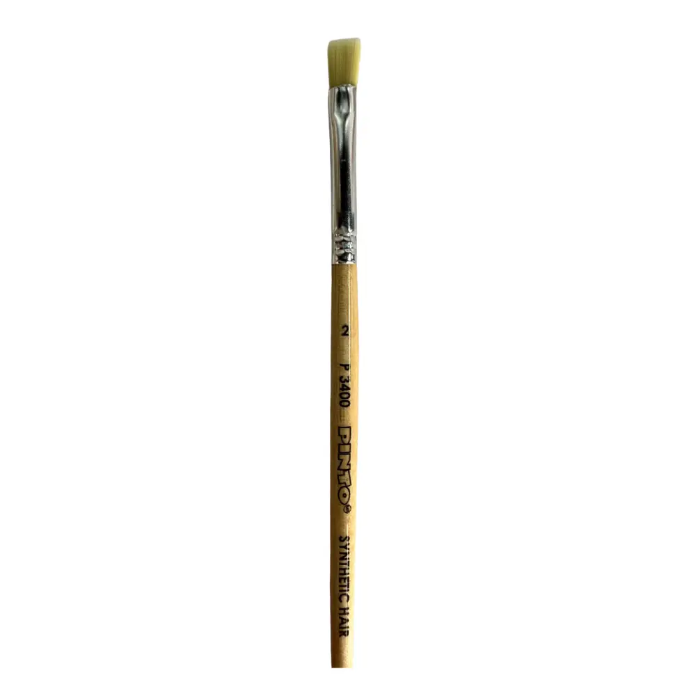P3400-2  PINCEL PINTO PLANO PELO MARFIL SINTETICO 300160