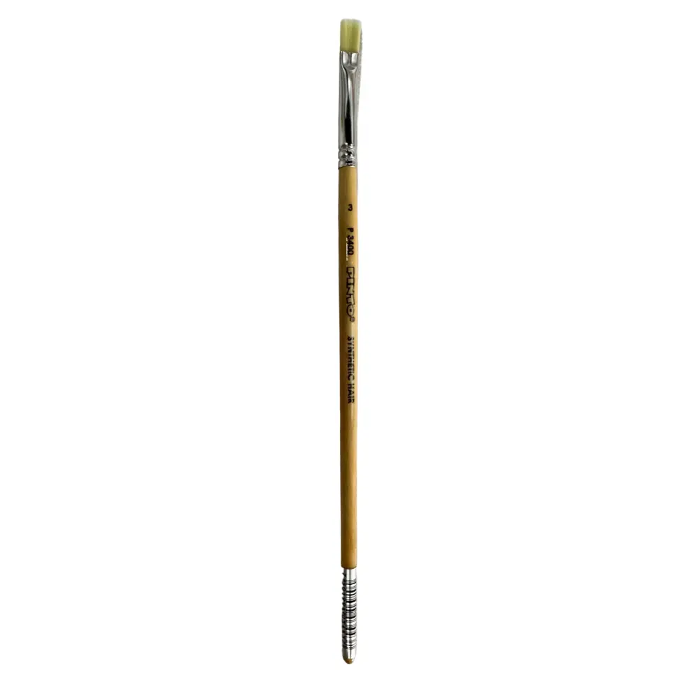 P3400-3 PINCEL PINTO PLANO PELO MARFIL SINTETICO 300162