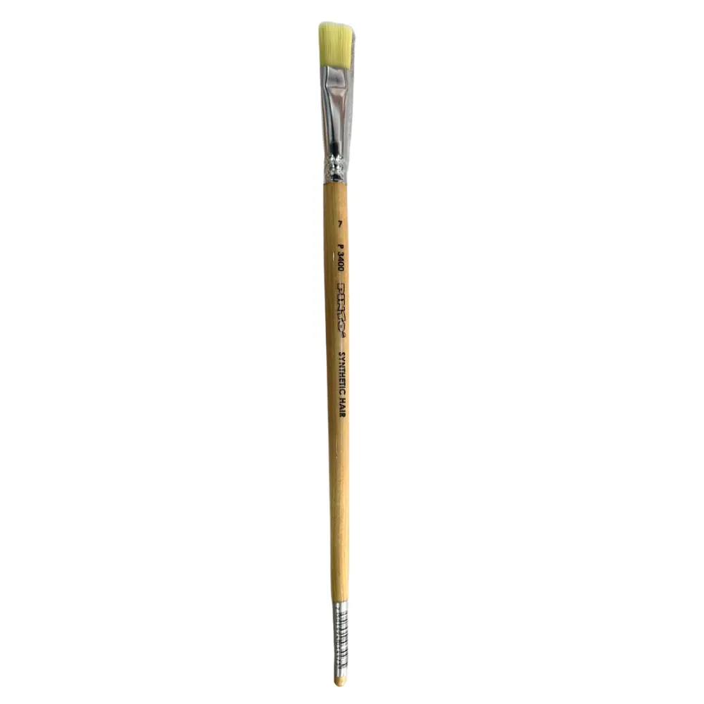 P3400-7  PINCEL PINTO PLANO PELO MARFIL SINTETICO 300170