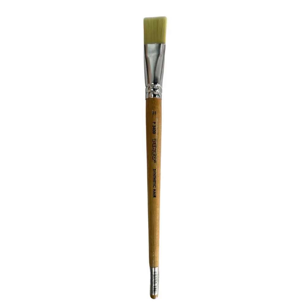 P3400-11  PINCEL PINTO PLANO PELO MARFIL SINTETICO 300178