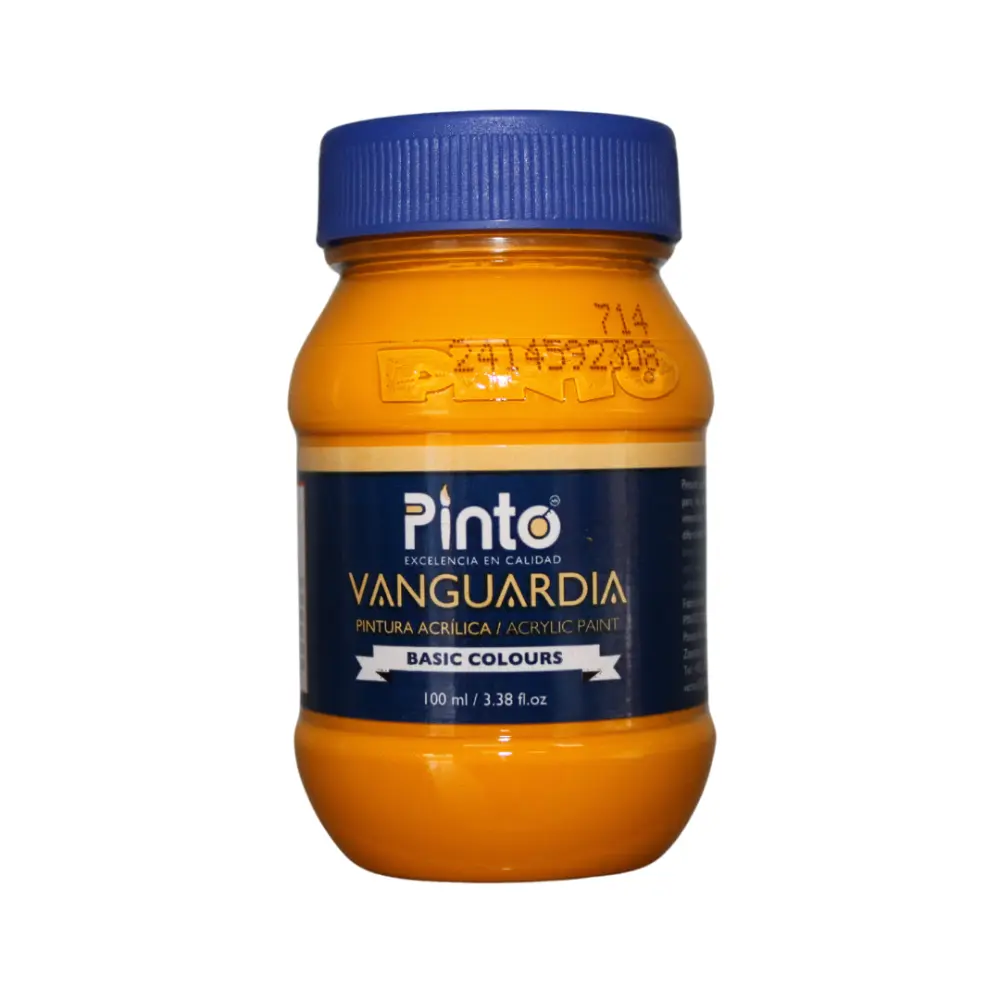 714 AMARILLO OBSCURO 100ml ACRILICO PINTO VANGUARDIA 300512