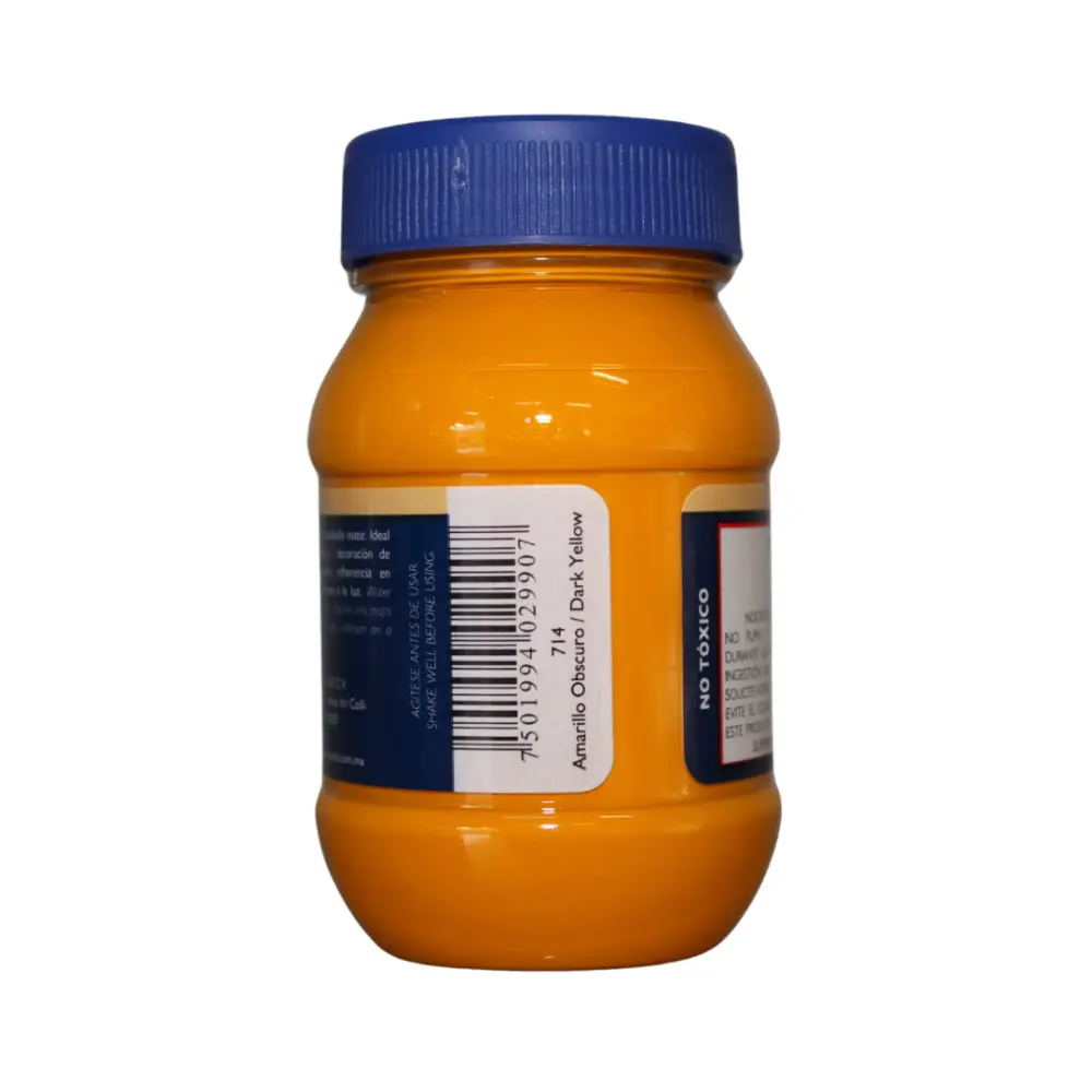 714 AMARILLO OBSCURO 100ml ACRILICO PINTO VANGUARDIA 300512 - Image 2