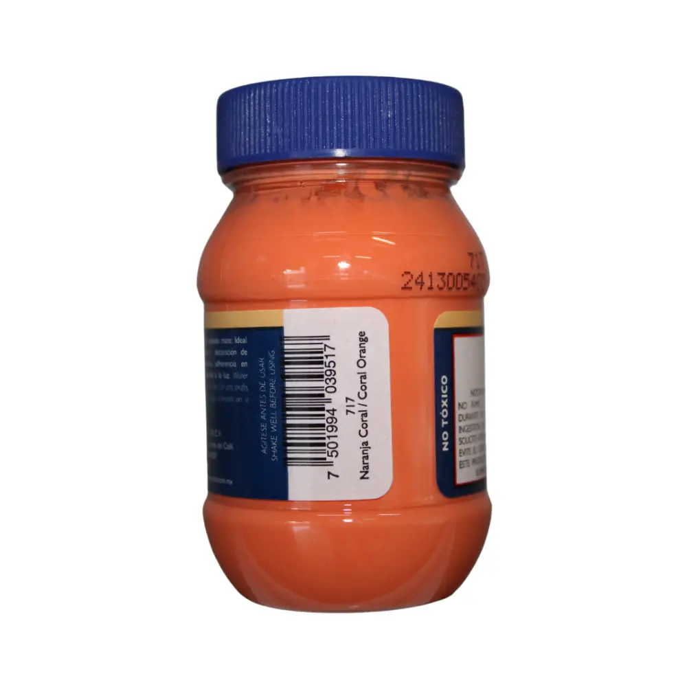 717 NARANJA CORAL 100ml ACRILICO PINTO VANGUARDIA 300518 - Image 2